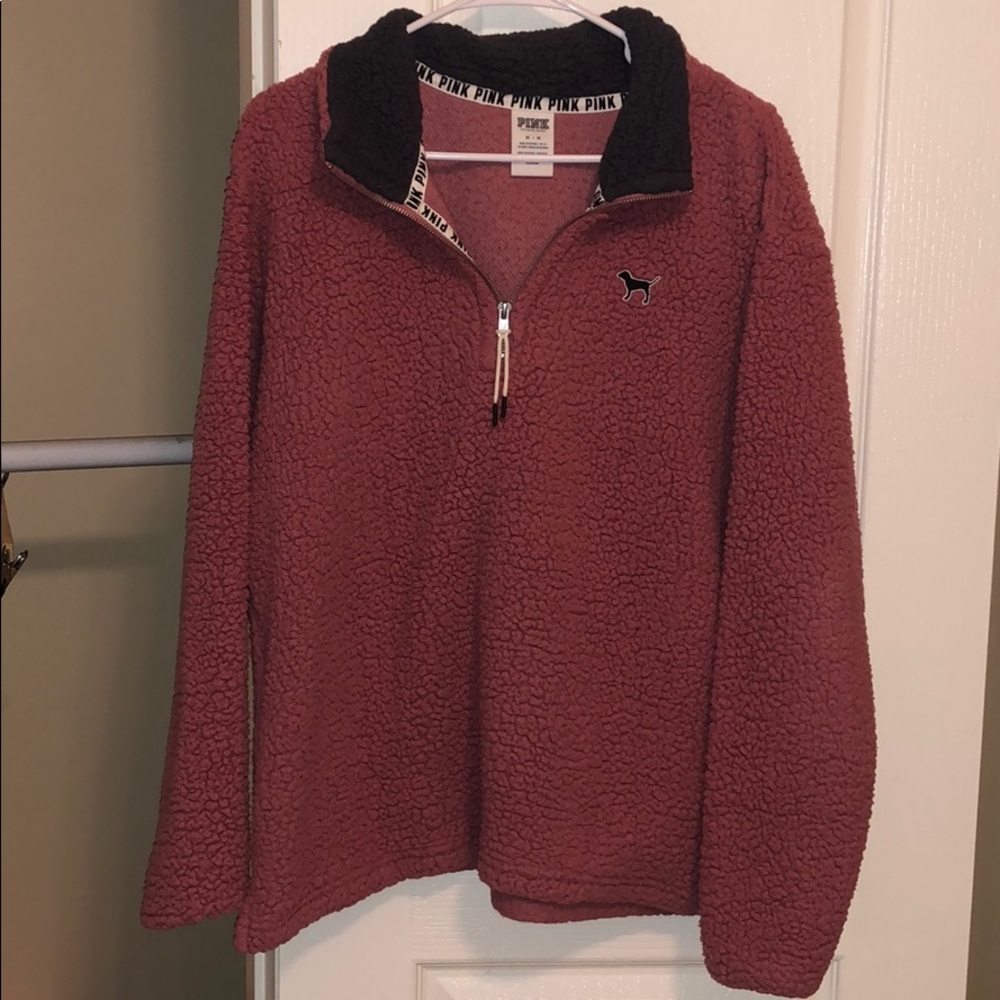 VS Pink Fuzzy Pullover